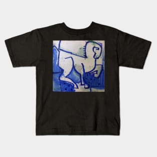 Blue Horse Kids T-Shirt